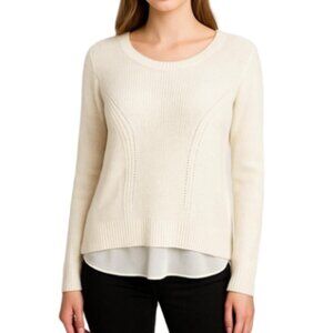 Club Monaco Sweater Cream Wool & Angora Medium